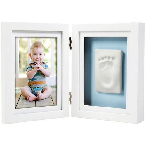 Cadre Bureau Empreinte De Bébé Blanc
