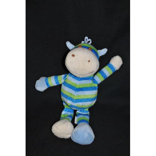 Peluche Doudou Zèbre Rayé Eveil Et Jeux Fnac Cheval Poney Bleu Vert 30 Cm