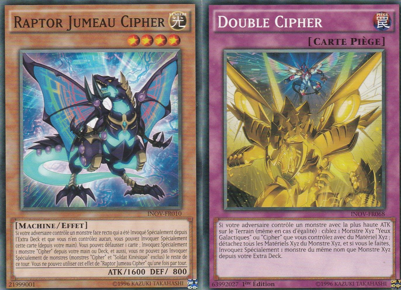 Raptor Jumeau Cipher Inov-Fr010 + Double Cipher Inov-Fr068