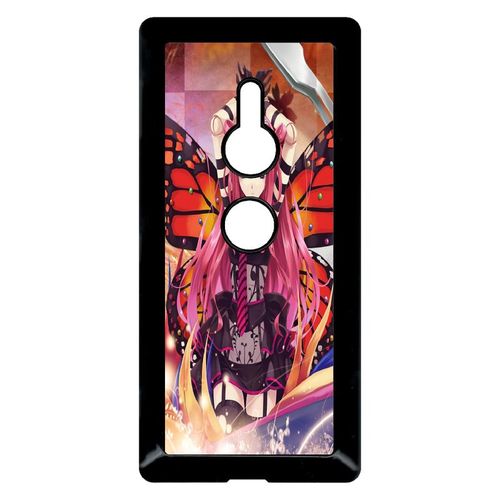 Coque Pour Xperia Xz2 - Fille Manga Rose - Noir