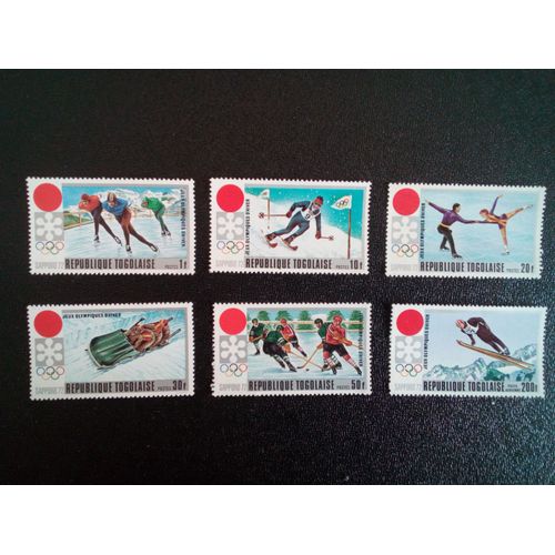 Timbre Togo Yt 722 À 726 Et Pa 167 Séries: Jeux Olympiques 1971
