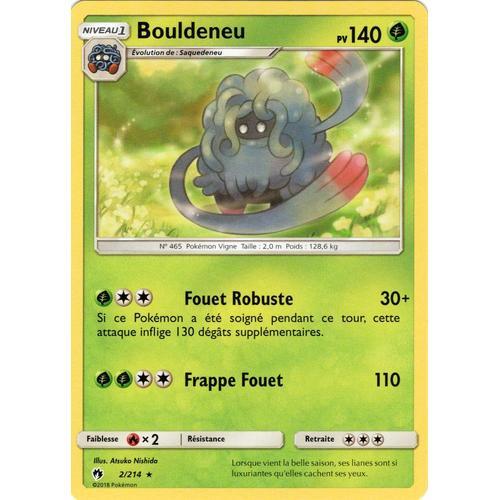 Carte Francaise Bouldeneu Rare 2/214 Tonnerre Perdu Pokemon