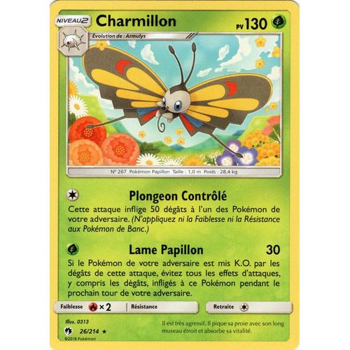 Carte Francaise Charmillon Rare 26/214 Tonnerre Perdu Pokemon