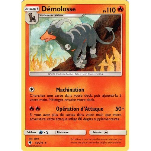 Carte Francaise Démolosse Rare 46/214 Tonnerre Perdu Pokemon