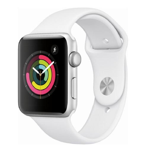 Apple Watch Series 3 Gps 42mm Silver Aluminium Case With White Sport Band