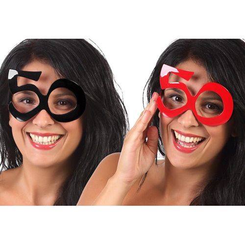 Lunettes 50 Anniversaire 2 Couleurs Vari?S