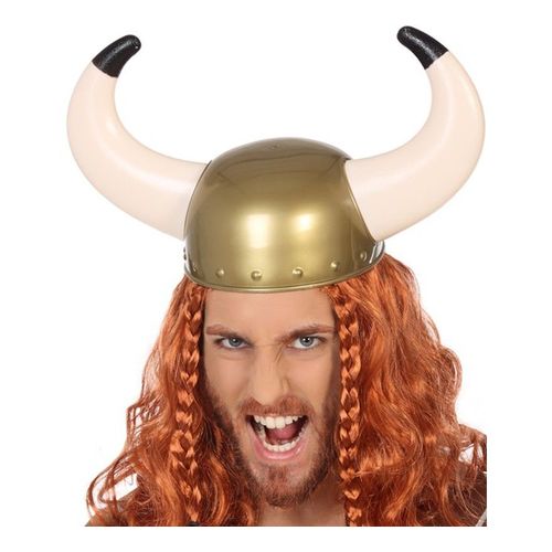 Casque Viking Avec Des Cornes (Taille Unique Adulte)