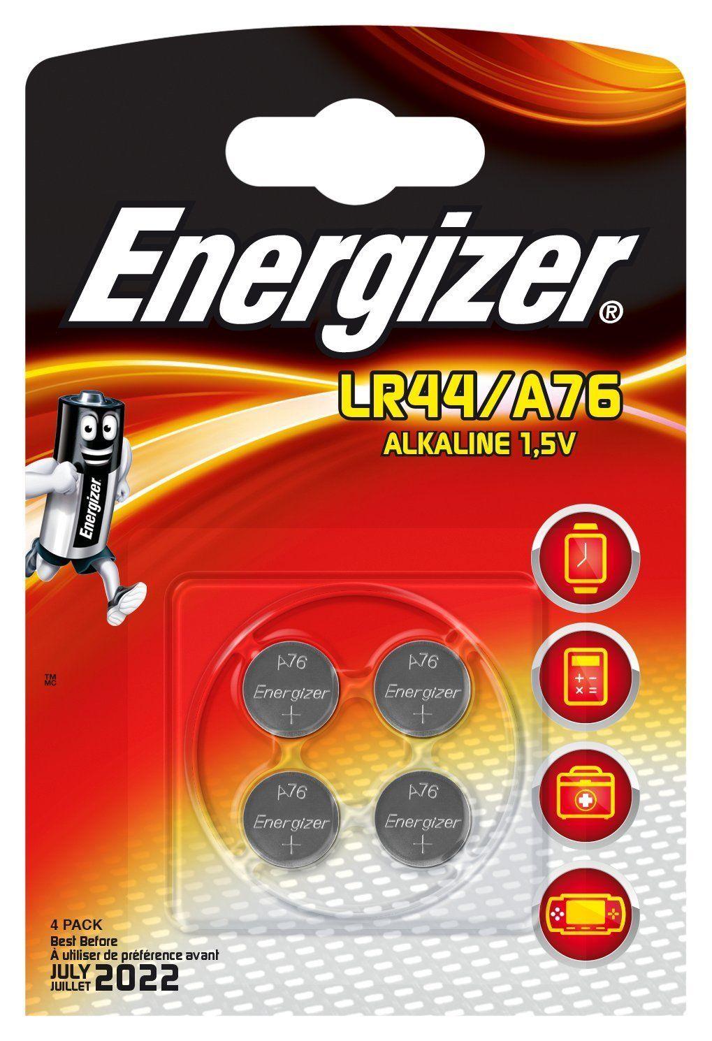 Pile bouton LR 44 alcaline(s) Energizer 150 mAh 1.5 V 4 pc(s) - Piles -  Achat & prix