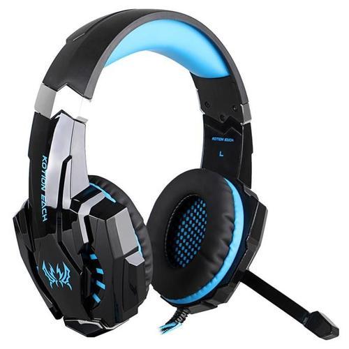 G9000 Stereo Gaming Casque Ordinateur Jeu casque avec micro LED rouge BU@67