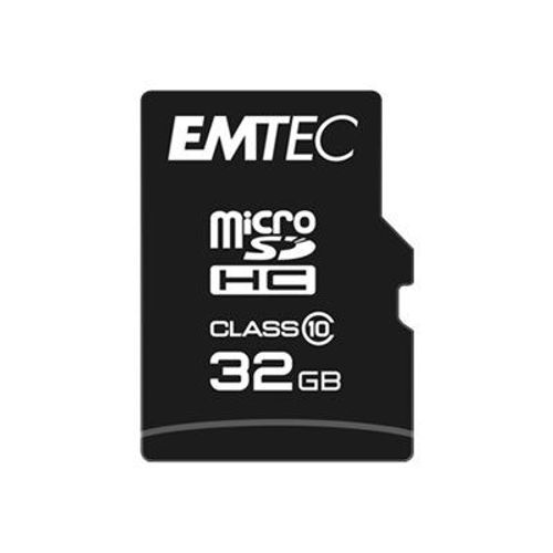 EMTEC - Carte mémoire flash - 32 Go - Class 10 - micro SDHC