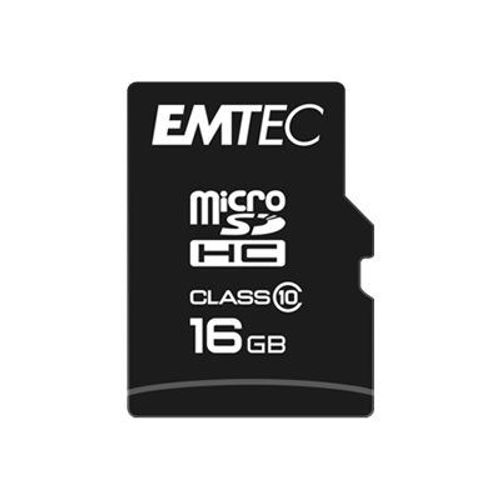 EMTEC - Carte mémoire flash - 16 Go - Class 10 - micro SDHC