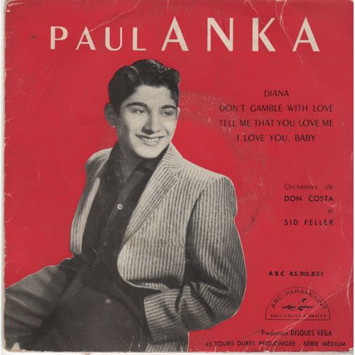 Disque 45 Tours Paul Anka - 1957