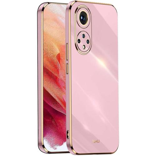 Coque Pour Huawei Honor 50 Huawei Nova 9 Étui 360°Antichoc Galvanoplastie Élégant Flexible Protecteur En Tpu Résistant Aux Chocs Housse Case Cover. Mauve