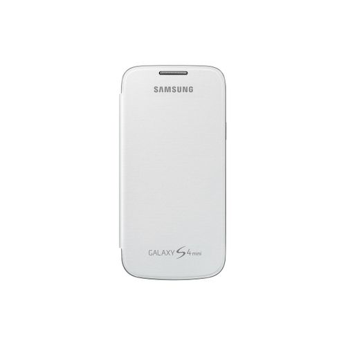Etui Officiel A Rabat Samsung Galaxy S4 Mini Blanc Eco-Cuir (Tpu)