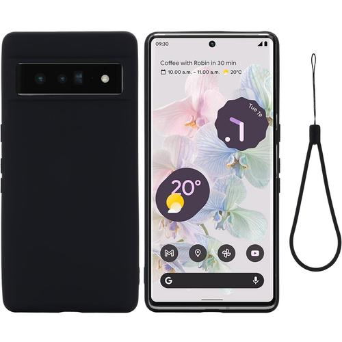 Coque Pour Google Pixel 7 Pro Étui De Protection Complète Du Corps Au Toucher Soyeux Housse Doublure Douce En Tissu Microfibre Étui Pour Google 7 Pro Noir