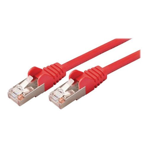 Nedis - Câble réseau - RJ-45 (M) pour RJ-45 (M) - 15 m - SF/UTP - CAT 5e - moulé, rond - rouge