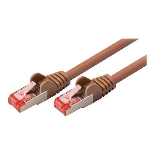 Nedis - Câble réseau - RJ-45 (M) pour RJ-45 (M) - 7.5 m - SFTP - CAT 6 - moulé, rond - brun