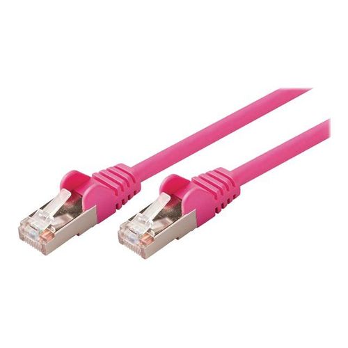 Nedis - Câble réseau - RJ-45 (M) pour RJ-45 (M) - 7.5 m - SF/UTP - CAT 5e - moulé, rond - rose