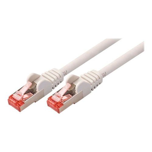 Nedis - Câble réseau - RJ-45 (M) pour RJ-45 (M) - 50 cm - SFTP - CAT 6 - moulé, rond - gris