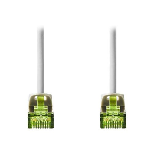 Nedis - Câble réseau - RJ-45 (M) pour RJ-45 (M) - 10 m - pairs in metal foil (PiMF) - CAT 7 - moulé, rond - gris