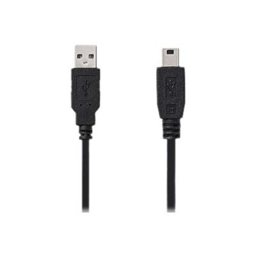 Nedis - Câble USB - USB (M) pour mini-USB de type B (M) - USB 2.0 - 3 m - rond - noir