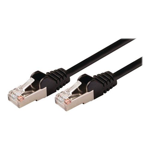 Nedis - Câble réseau - RJ-45 (M) pour RJ-45 (M) - 15 m - SF/UTP - CAT 5e - moulé, rond - noir