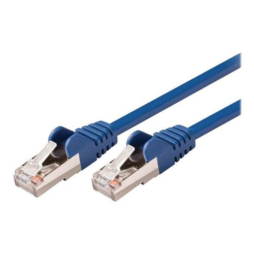 Nedis - Câble réseau - RJ-45 (M) pour RJ-45 (M) - 15 m - SF/UTP - CAT 5e - moulé, rond - bleu