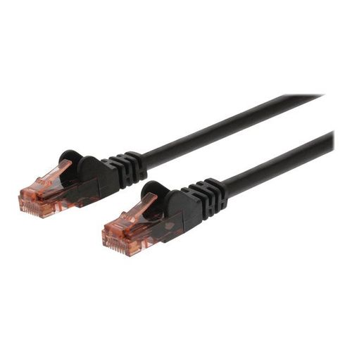Nedis - Câble réseau - RJ-45 (M) pour RJ-45 (M) - 1 m - UTP - CAT 6 - moulé, rond, sans crochet - noir
