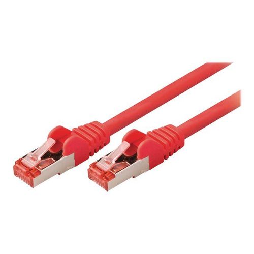Nedis - Câble réseau - RJ-45 (M) pour RJ-45 (M) - 10 m - SFTP - CAT 6 - moulé, rond - rouge