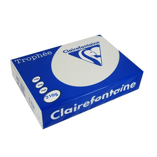 Trophée Ramette 250 Feuilles Papier 210g A4 210x297 mm Certifié FSC gris acier