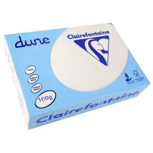 Clairefontaine Ramette 500 Feuilles Dune 100g A4 210x297 mm Certifié FSC / TCF Blanc