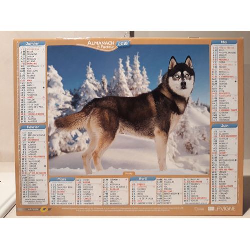 Calendrier La Poste 2018