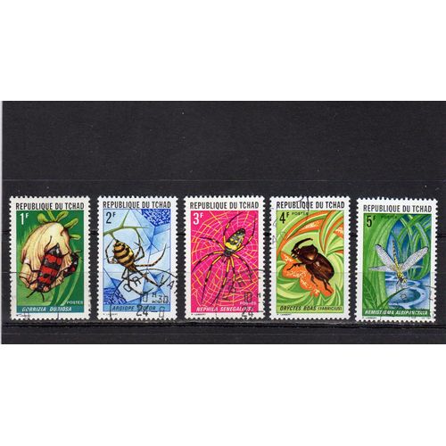 Timbres-Poste Du Tchad (Insectes)