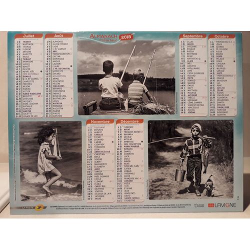 Calendrier La Poste 2018