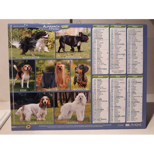 Calendrier La Poste 2018