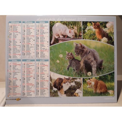 Calendrier La Poste 2018
