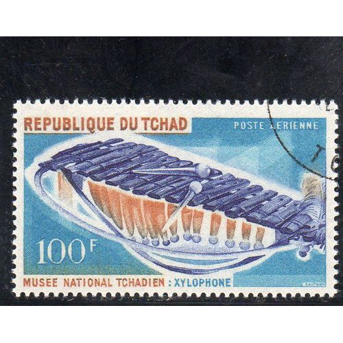 Timbre De Poste Aérienne Du Tchad (Musée National. Instrument De Musique)