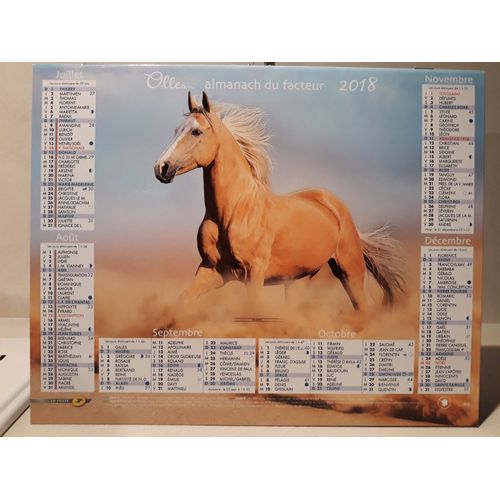 Calendrier La Poste 2018