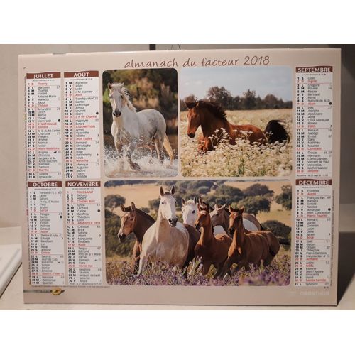 Calendrier La Poste 2018