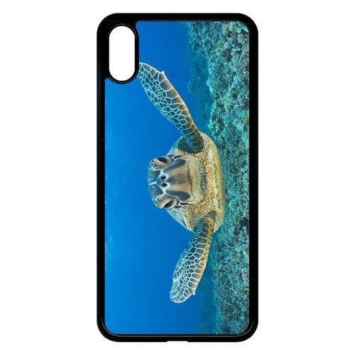Coque Iphone Xs Max - Tortue Verte D Hawai - Noir