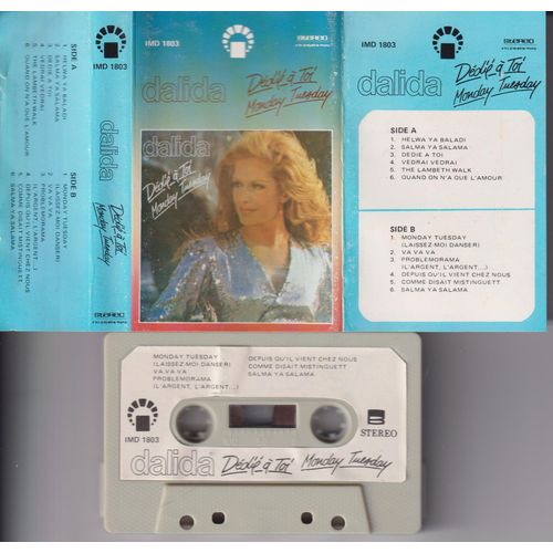 Dalida Rare K7 Cassette Audio Rare Label