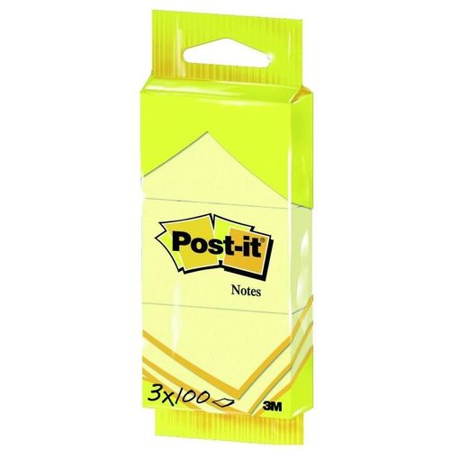 3M Note adhésive 7000080665 38 mm x 51 mm jaune 300 feuille