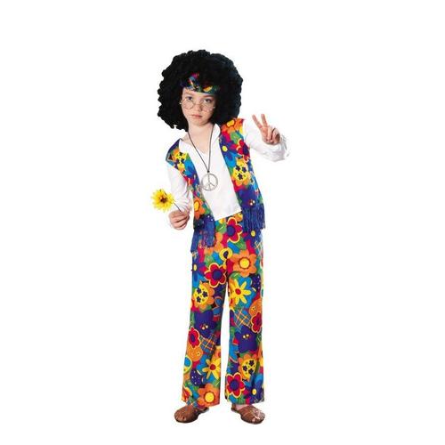 Fr-Disfraz De Hippie De Niños. Talla 5 A 7 Años-Fr (Taille 5-7a)