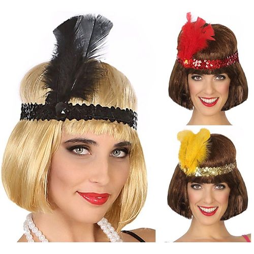 Ruban Avec Plume De Cabaretière 3 Couleurs (Couleur Or)