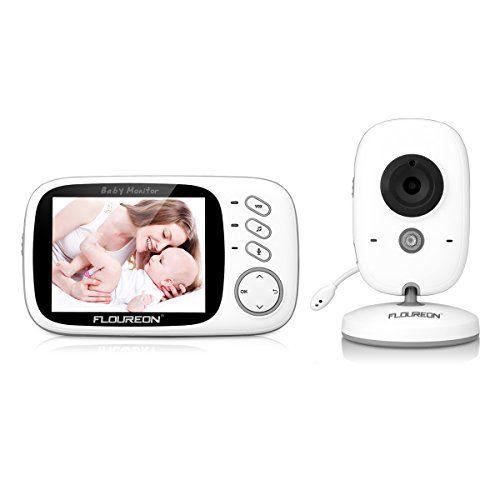 Floureon Vb603 Écoute Bébé Numérique Sans Fil 2.4ghz Interphone Bidirectionnel Écran Lcd 3.2¿¿ Caméra Vision Nocturne Grand Angle De Vue Longue Portée Température Surveillée Berceuses Intégrés Babyphone Pour Parents Bébé