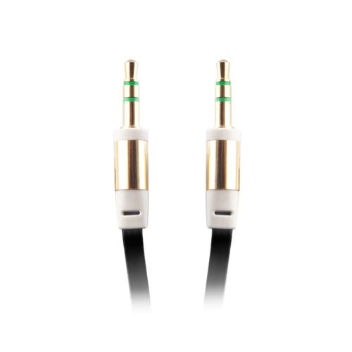 Adaptateur jack-jack 80 cm couleur noir