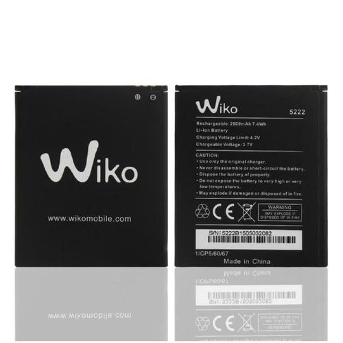 Batterie Origine Neuve Wiko 5222 Pour Wiko Rainbow Jam 4g Et Pulp 3g / 4g