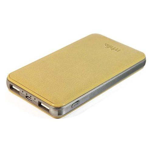 Power Bank De Marque Mr Handsfree Capacite 8800 Mah En Cuir Beige