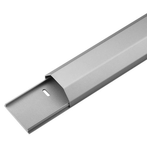 Goobay 90668 Conduite de câble goulotte flexible (L x l x h) 1100 x 50 x 26 mm 1 pc(s) argent