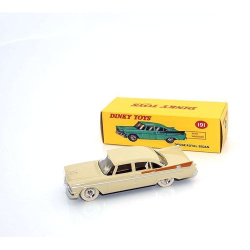 Dinky Toys 191 - Dodge Royal Sedan Creme / Marron 1:43-Atlas
